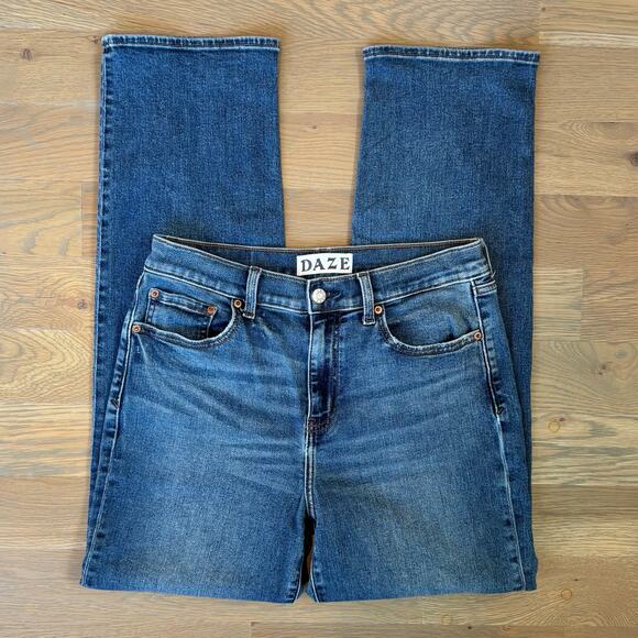 Daze Denim High Rise Straight Leg Jeans Stretch Womens Size 29 - Picture 2 of 7